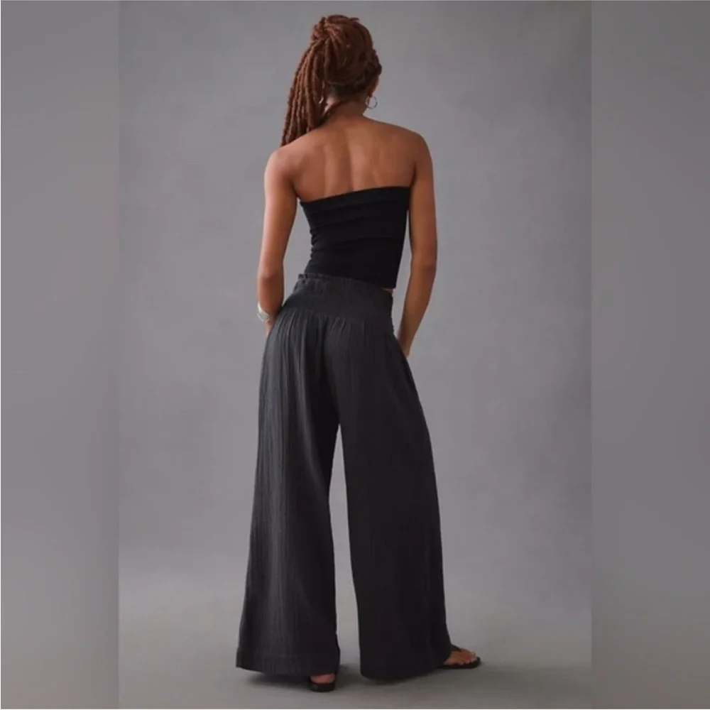 Anthropologie Wide-Leg Gauze Pants - Picture 16 of 16